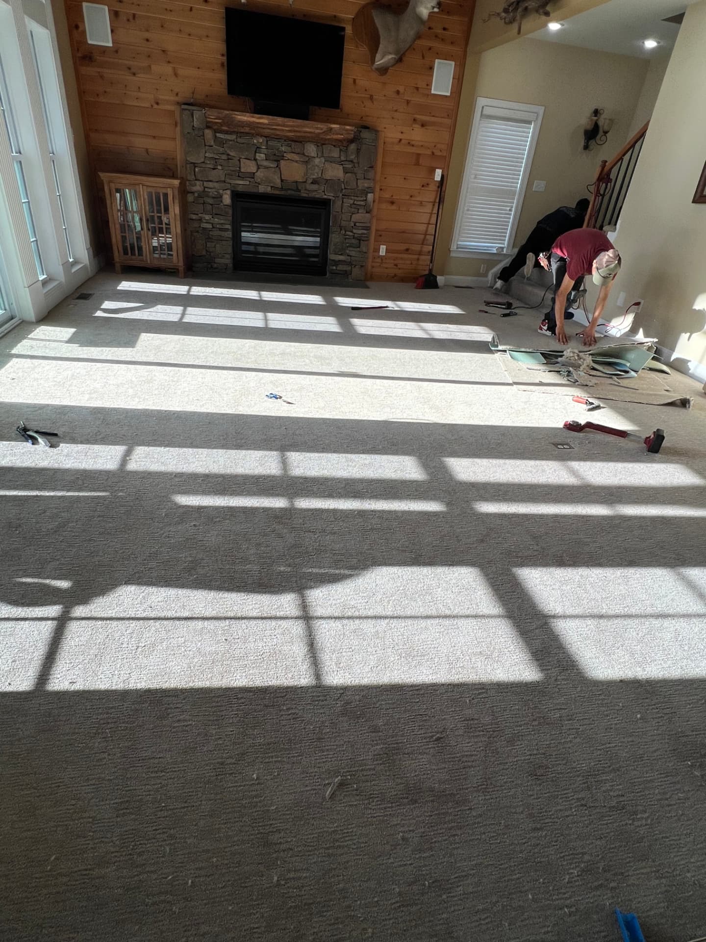 Professionally installed flooring