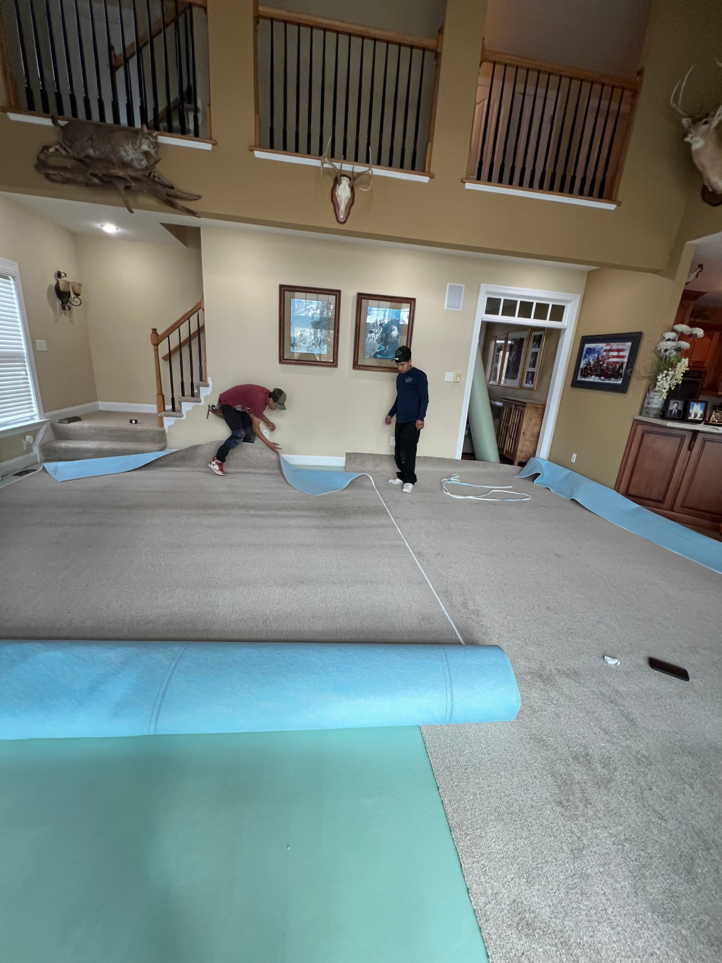 Professionally installed flooring